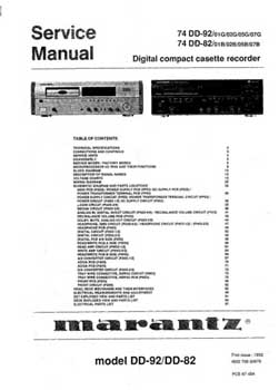 Marantz DD-82 service manual PDF